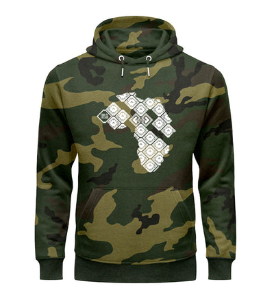 Camouflage Hoodie Continent | Stylish Outdoor Apparel